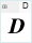 GeoDumba Italic: D