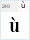 GL Parizuli Bold Regular: ù