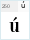 GL Parizuli Bold Regular: ú